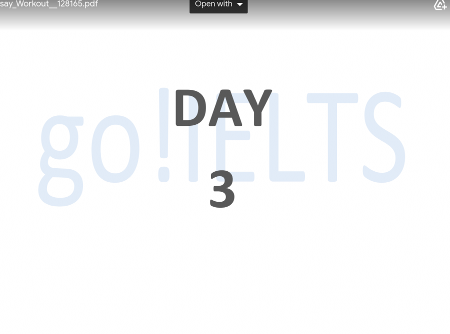 The 20 day IELTS ESSAY workout Day 3