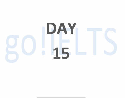 The 20 day IELTS ESSAY workout Day 15